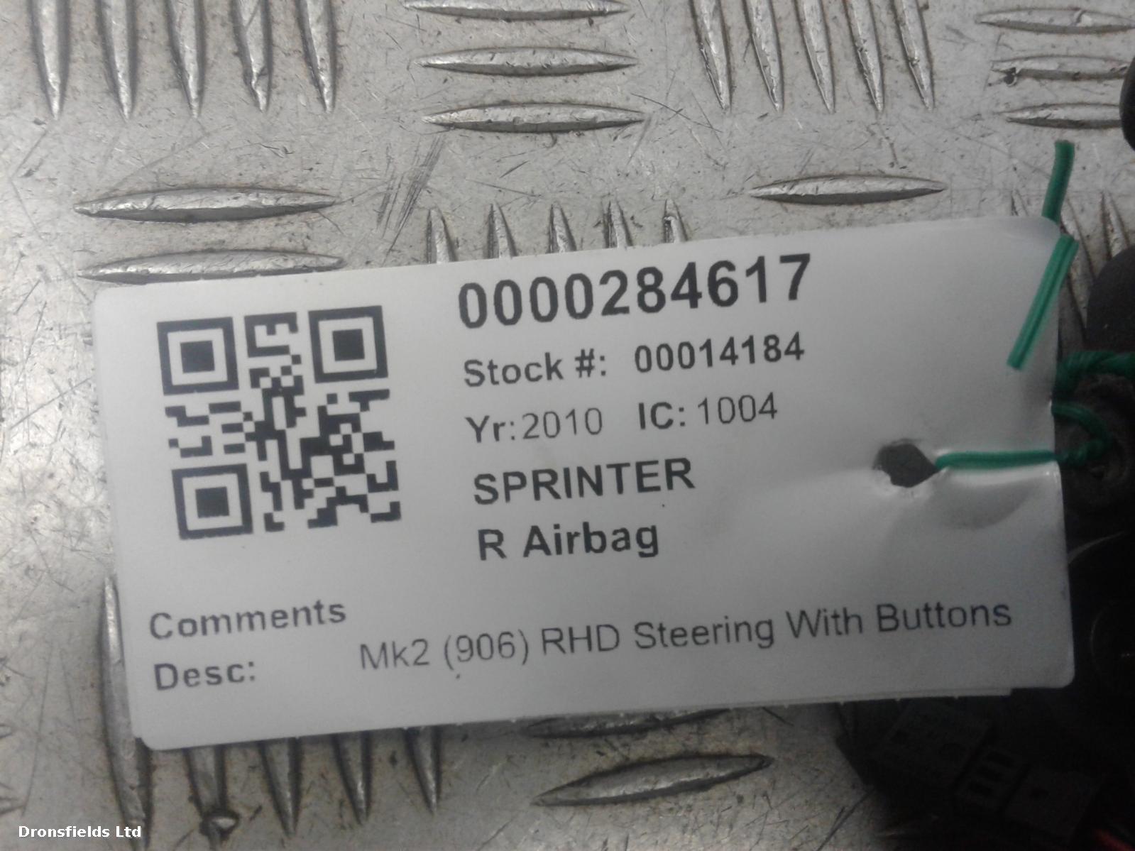 View Auto part R Air Bag Mercedes Sprinter 2010