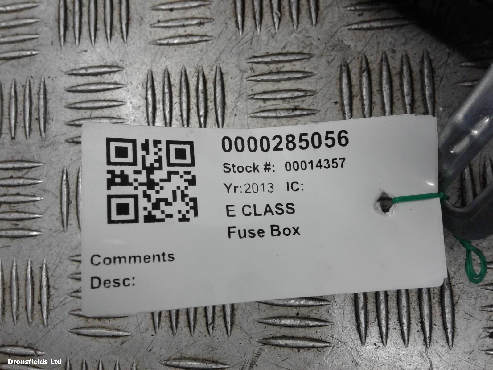 View Auto part Fuse Box Mercedes E Class 2013