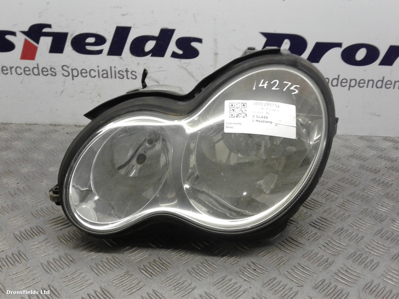 View Auto part L Headlamp Mercedes C Class 2006