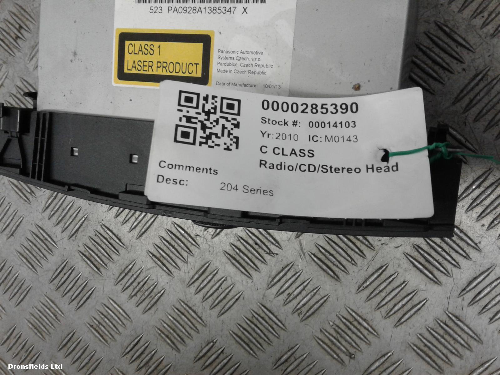 View Auto part A/V Equipment Mercedes C Class 2010