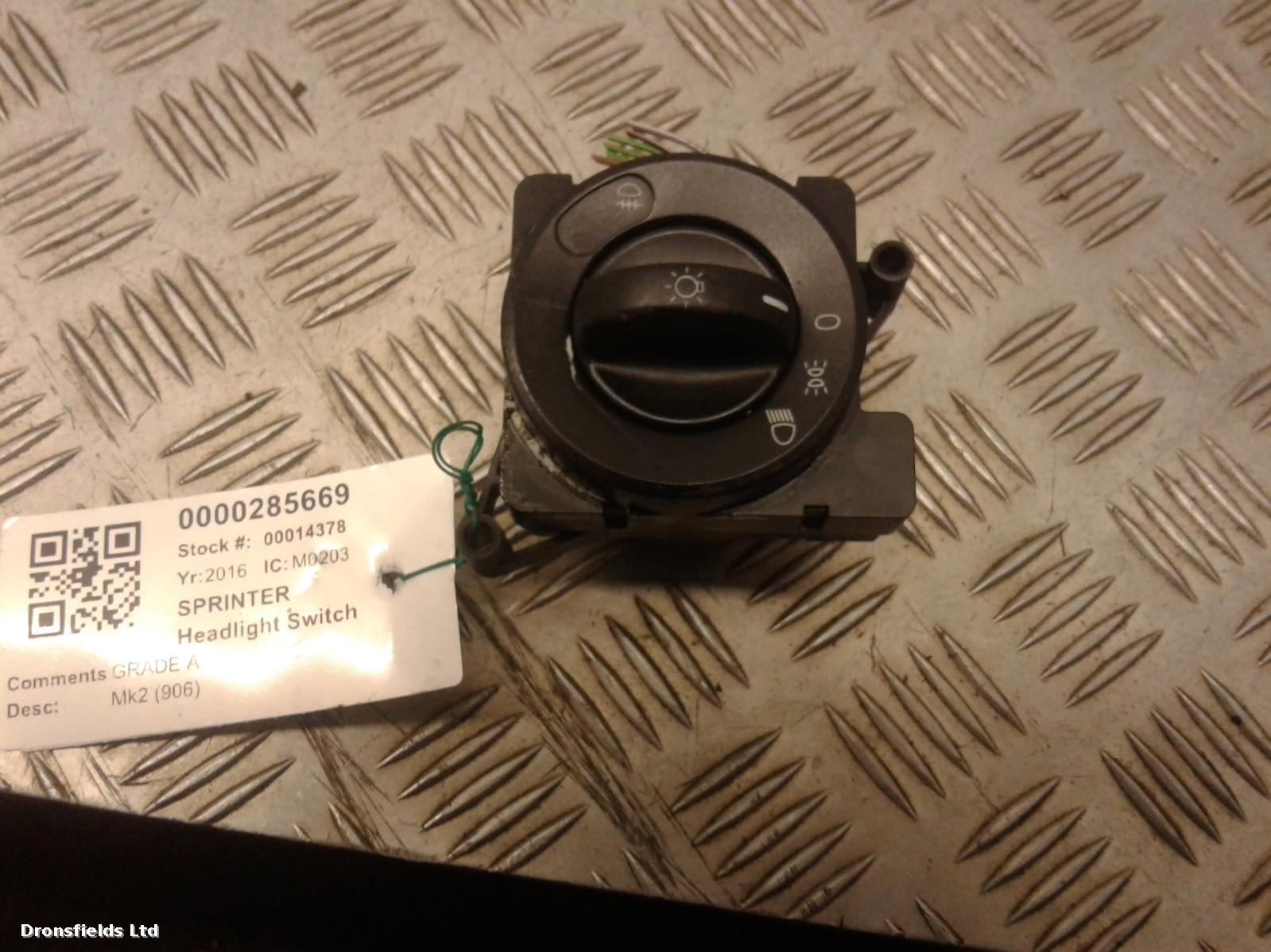 View Auto part Headlight Switch Mercedes Sprinter 2016