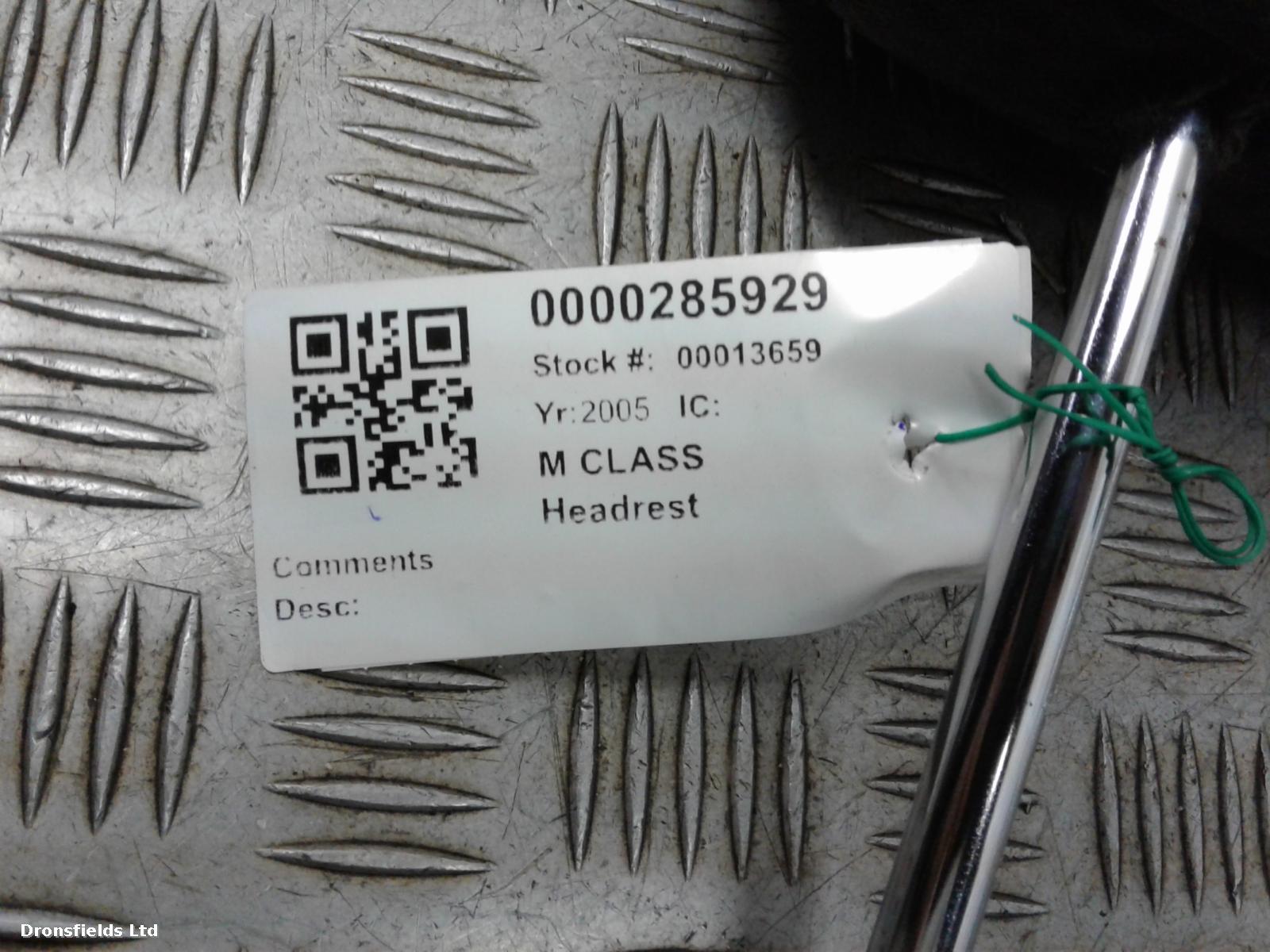 View Auto part Headrest Mercedes M Class 2005