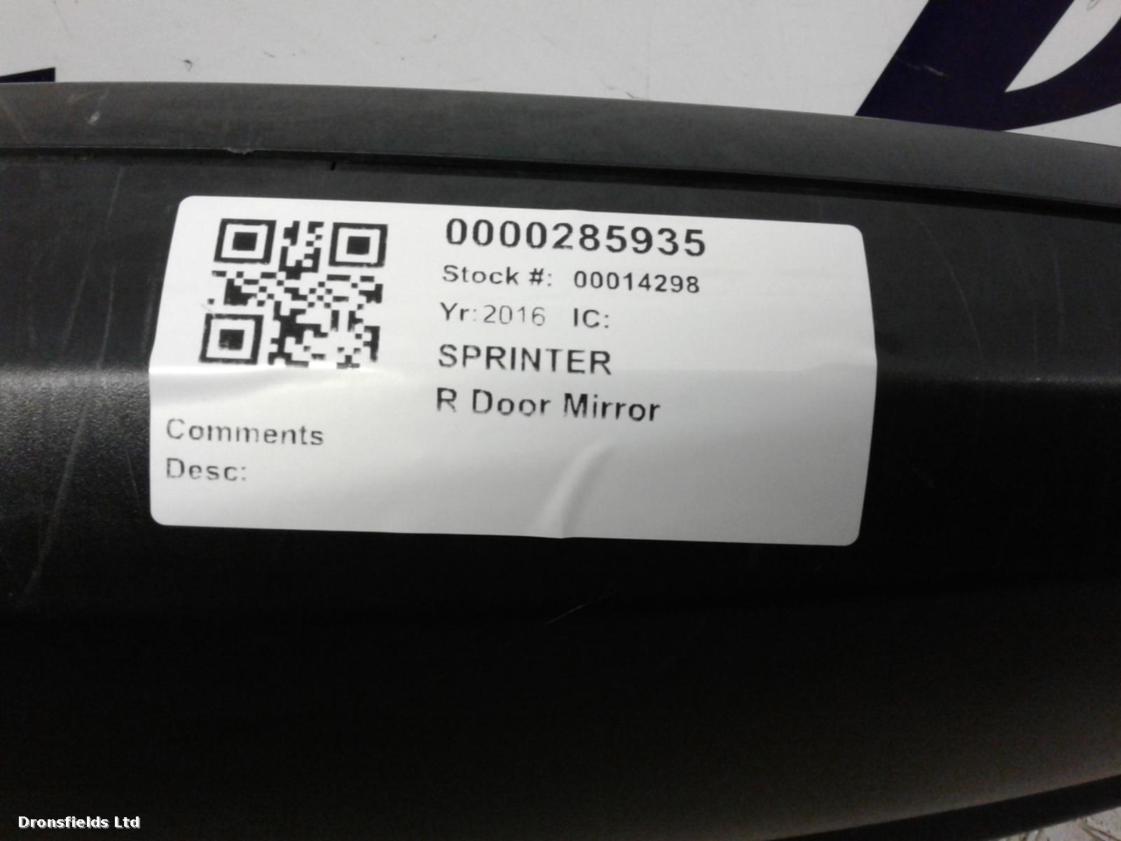 View Auto part R Door Mirror Mercedes Sprinter 2016