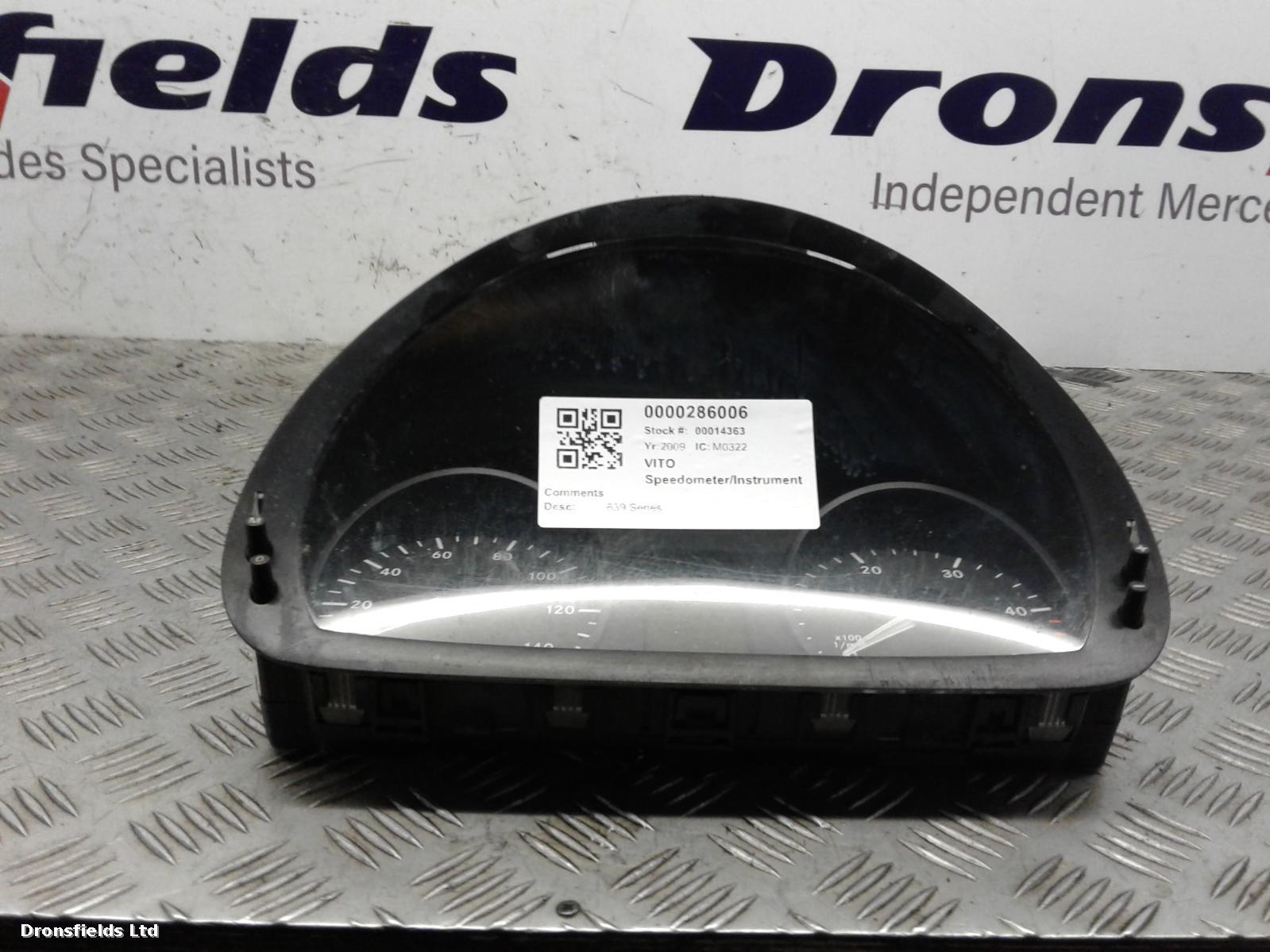 View Auto part Speedometer Mercedes Vito 2009