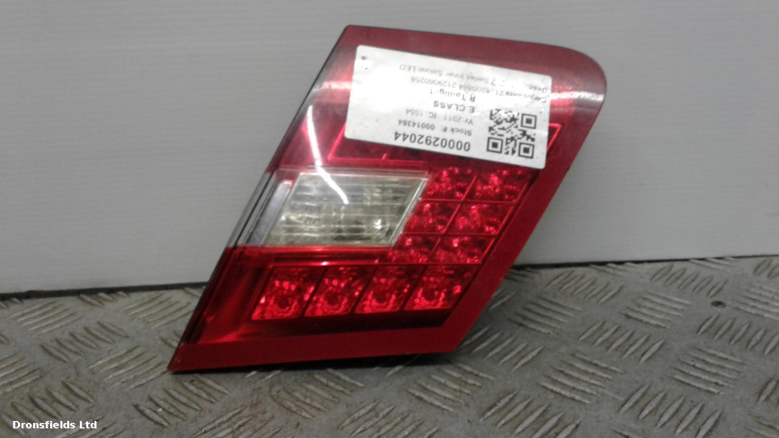 View Auto part R Taillight Mercedes E Class 2011