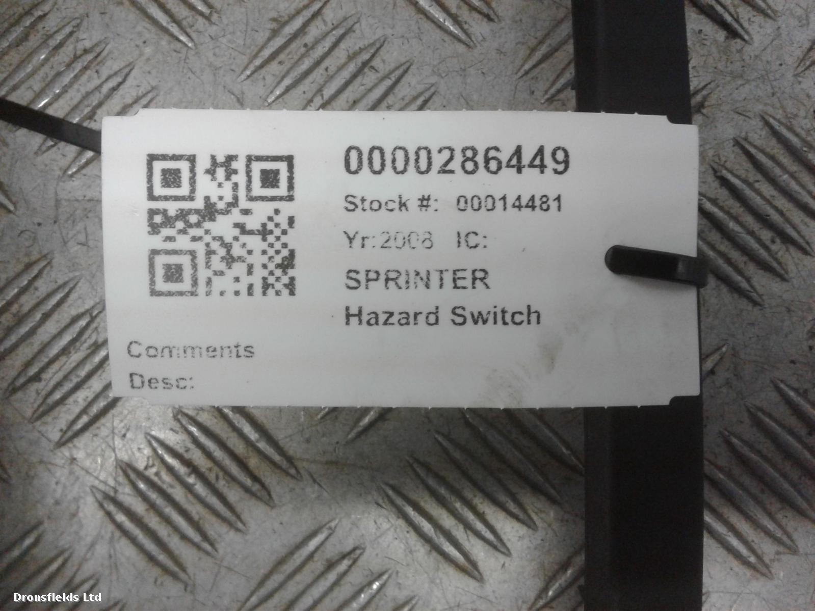 View Auto part Hazard Switch Mercedes Sprinter 2008