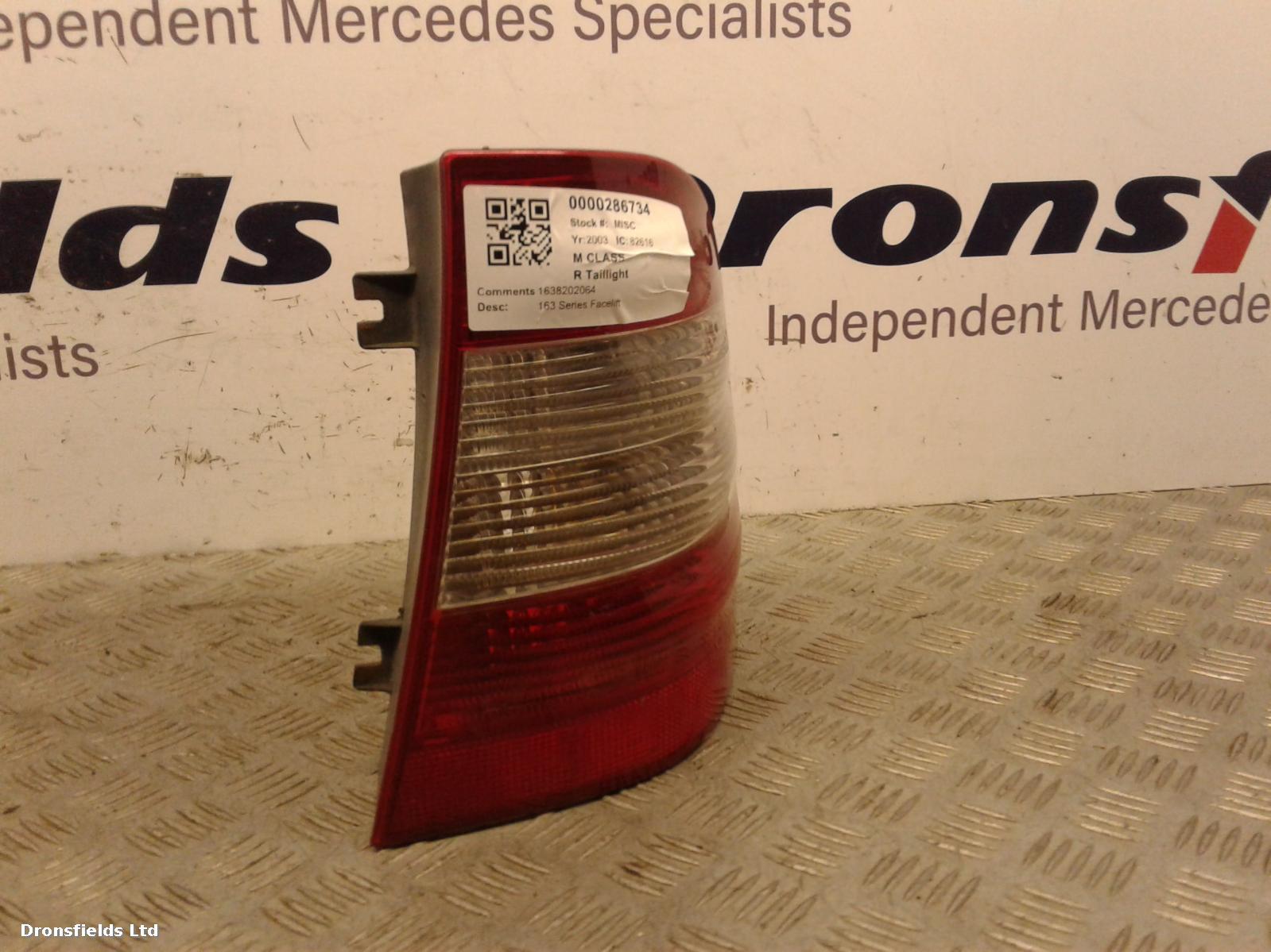 View Auto part R Taillight Mercedes M Class 2003