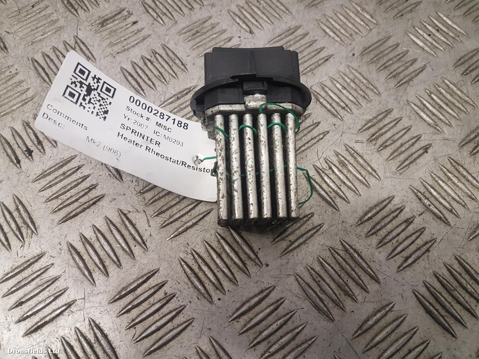 View Auto part Heater Rheostat Mercedes Sprinter 2007