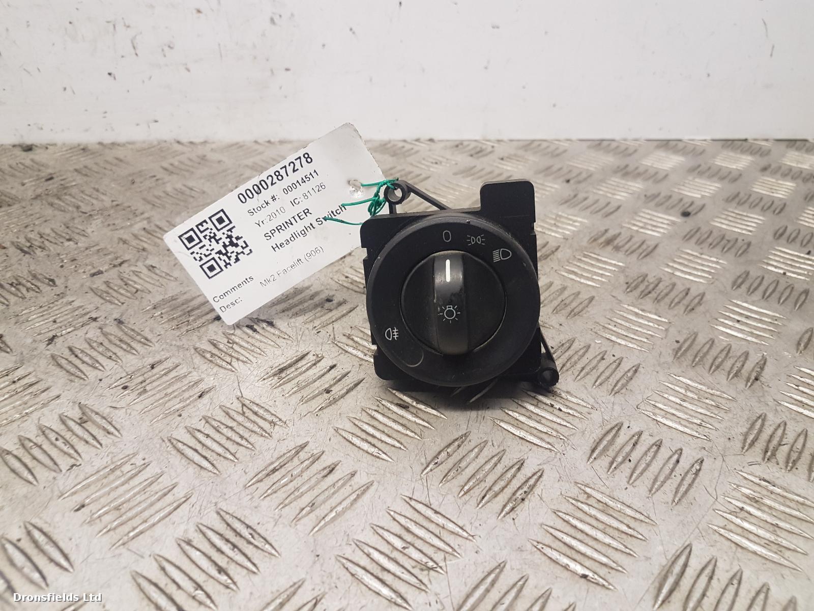 View Auto part Headlight Switch Mercedes Sprinter 2010