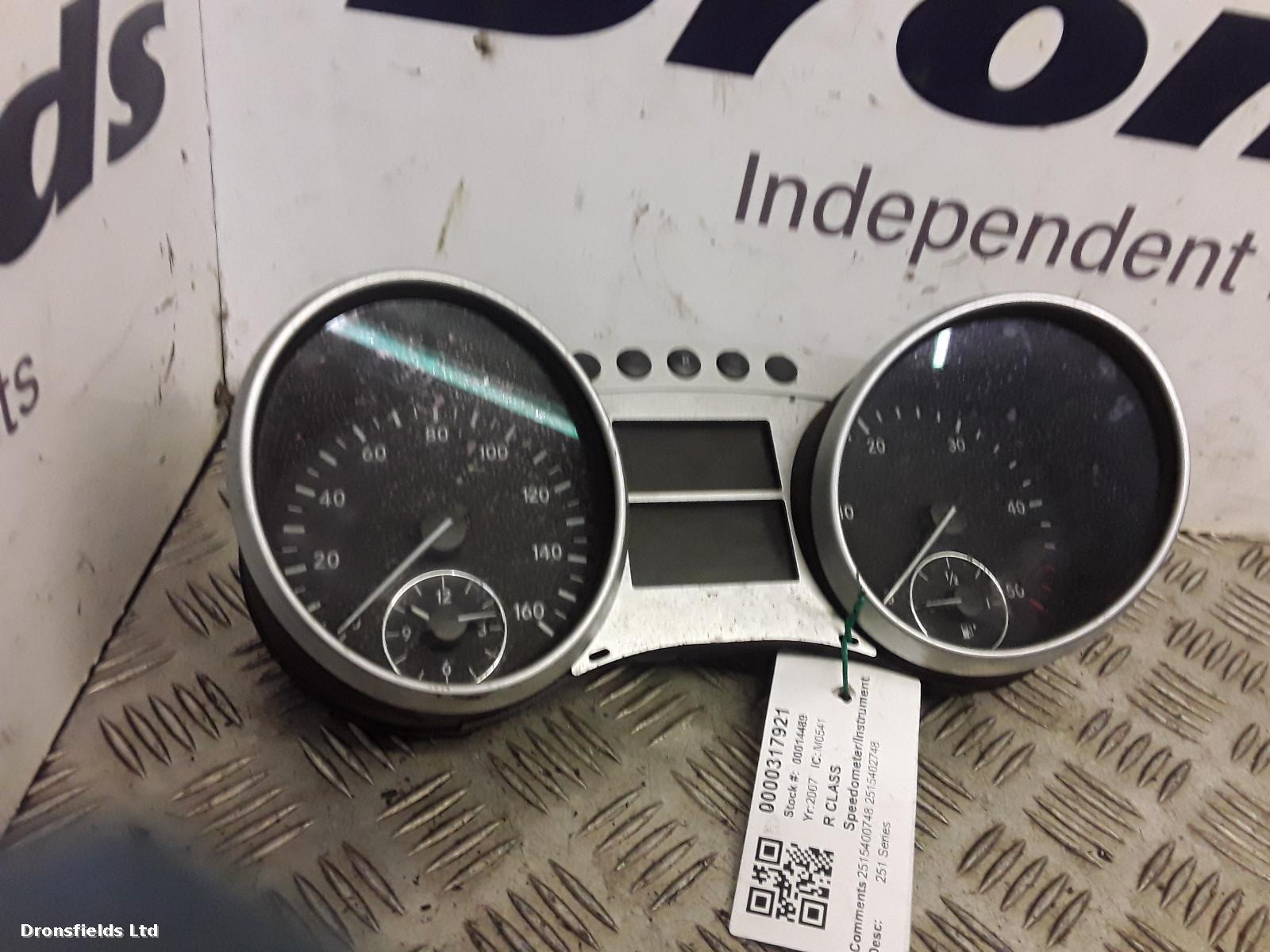 View Auto part Speedometer Mercedes R Class 2007