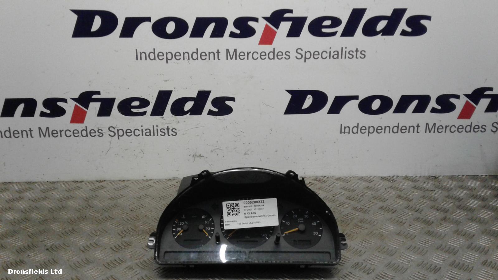 View Auto part Speedometer Mercedes M Class 2001