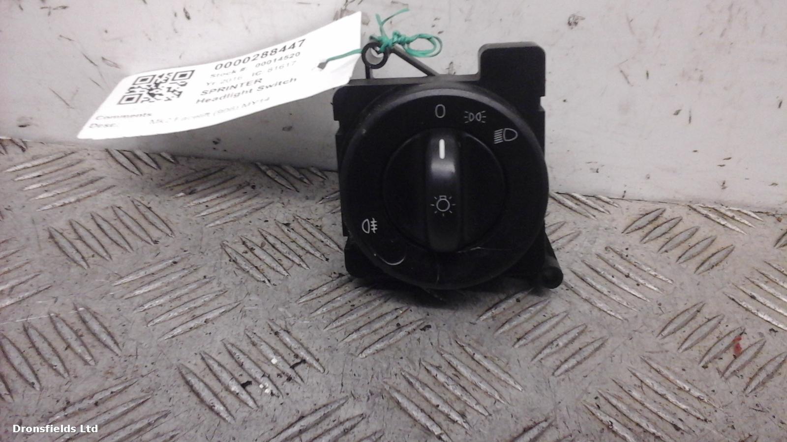 View Auto part Headlight Switch Mercedes Sprinter 2016