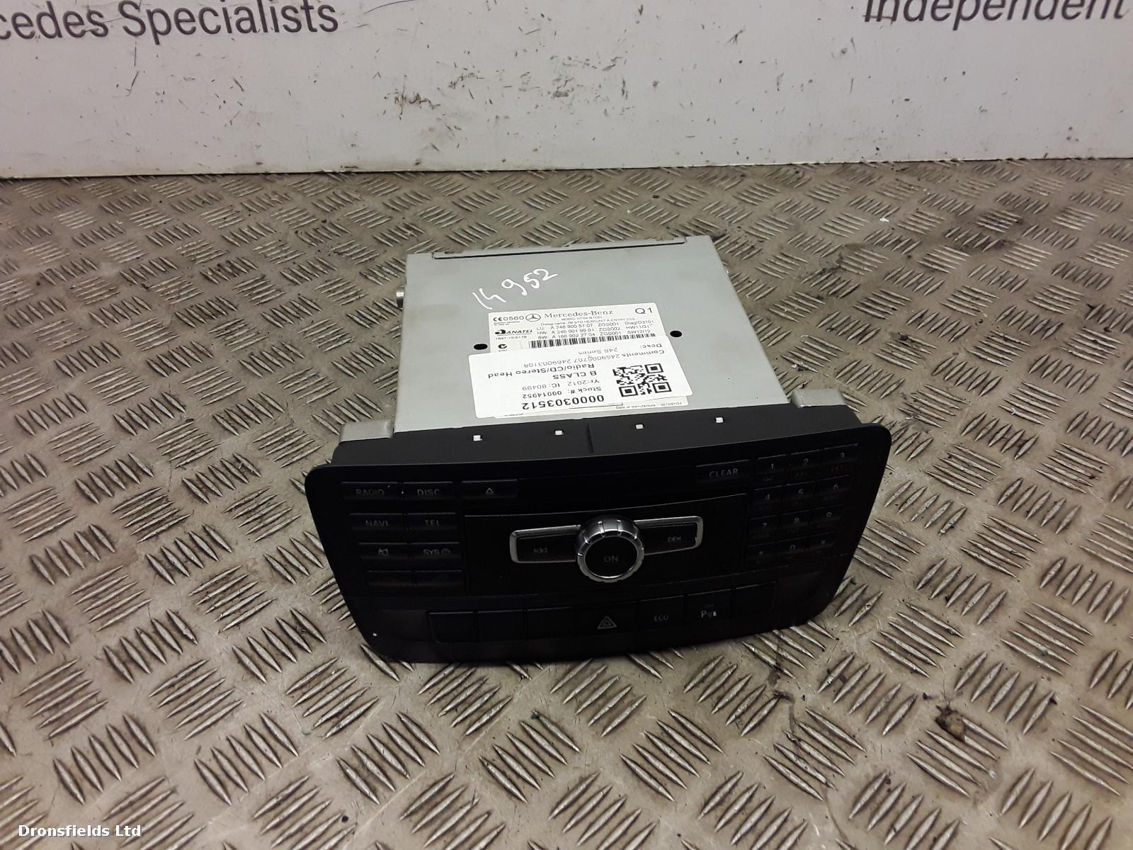 View Auto part A/V Equipment Mercedes B Class 2012