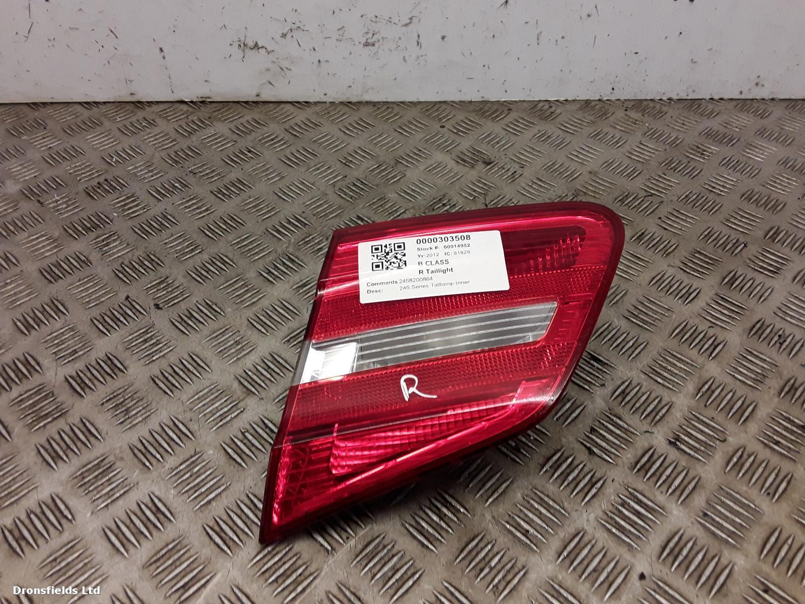 View Auto part R Taillight Mercedes B Class 2012