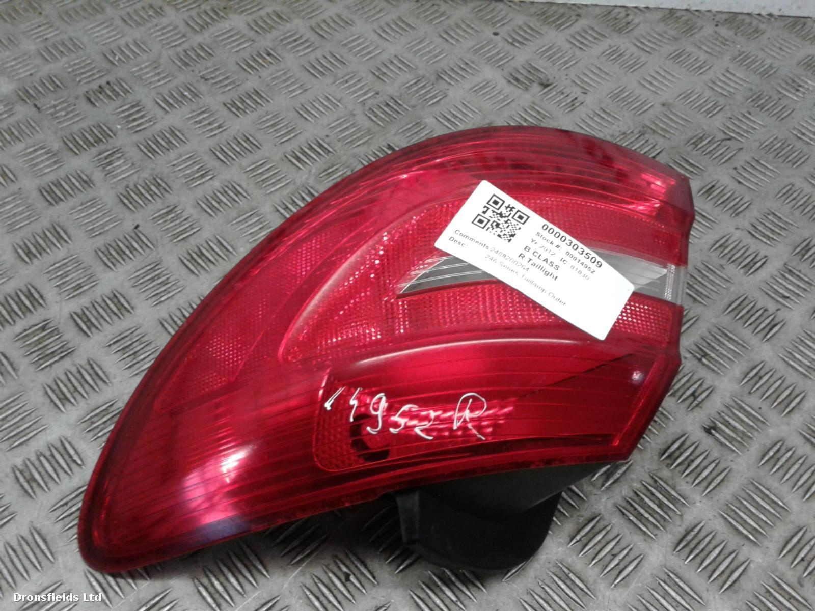 View Auto part R Taillight Mercedes B Class 2012