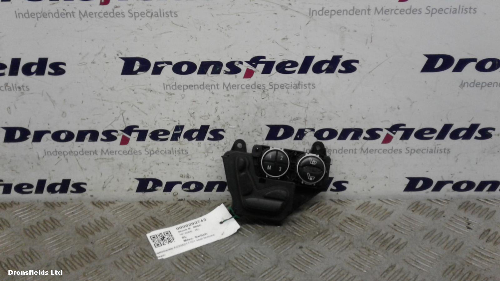 View Auto part Misc Switch Mercedes Sl 2006