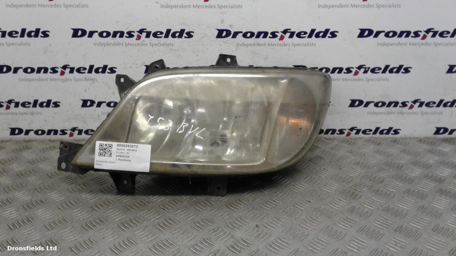 View Auto part L Headlamp Mercedes Sprinter 2003