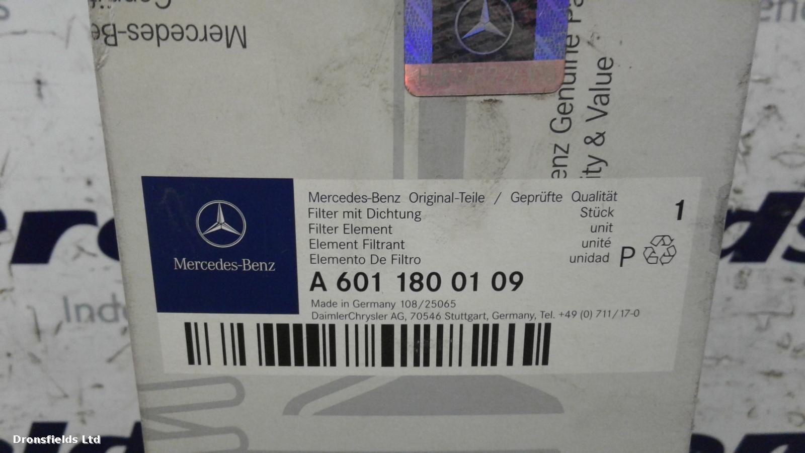 View Auto part Oil Filter Mercedes 190 (201 Series) 1989