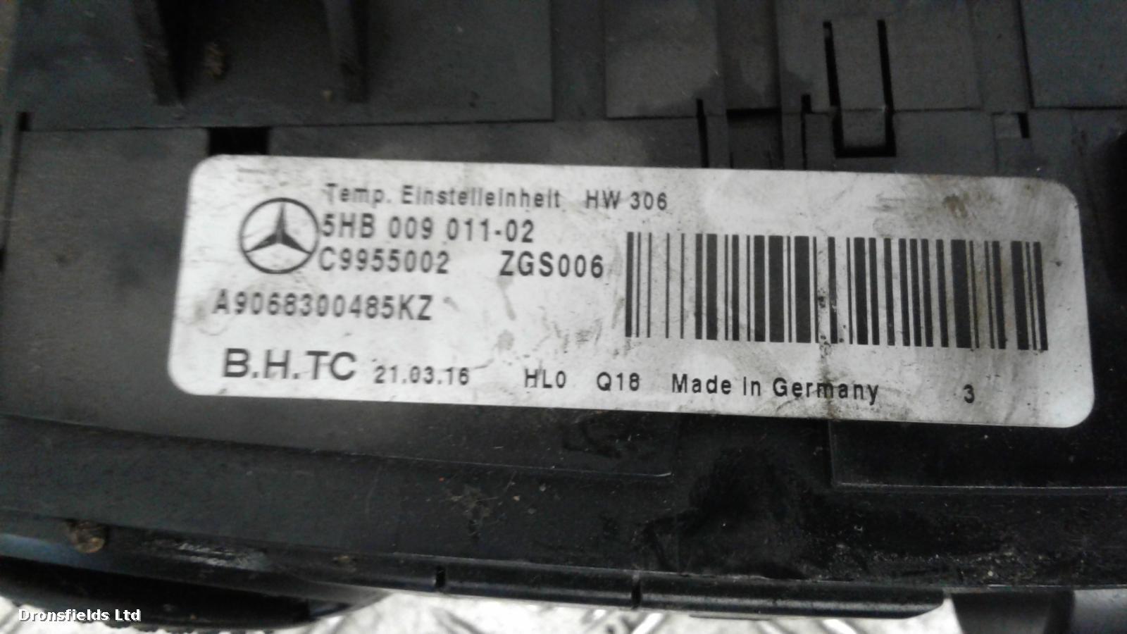 View Auto part Heater/AC Controller Mercedes Sprinter 2010
