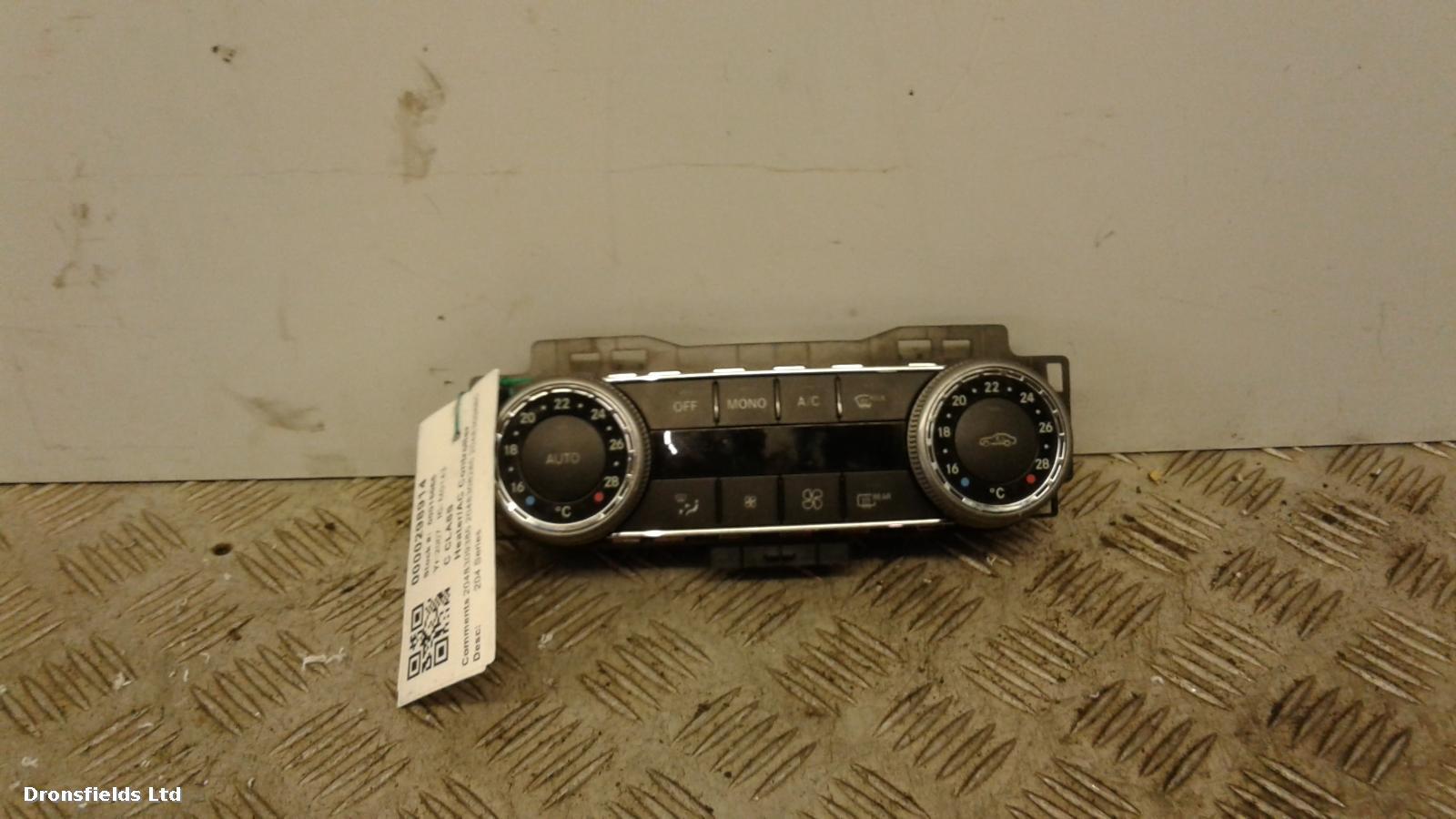 View Auto part Heater/AC Controller Mercedes C Class 2007