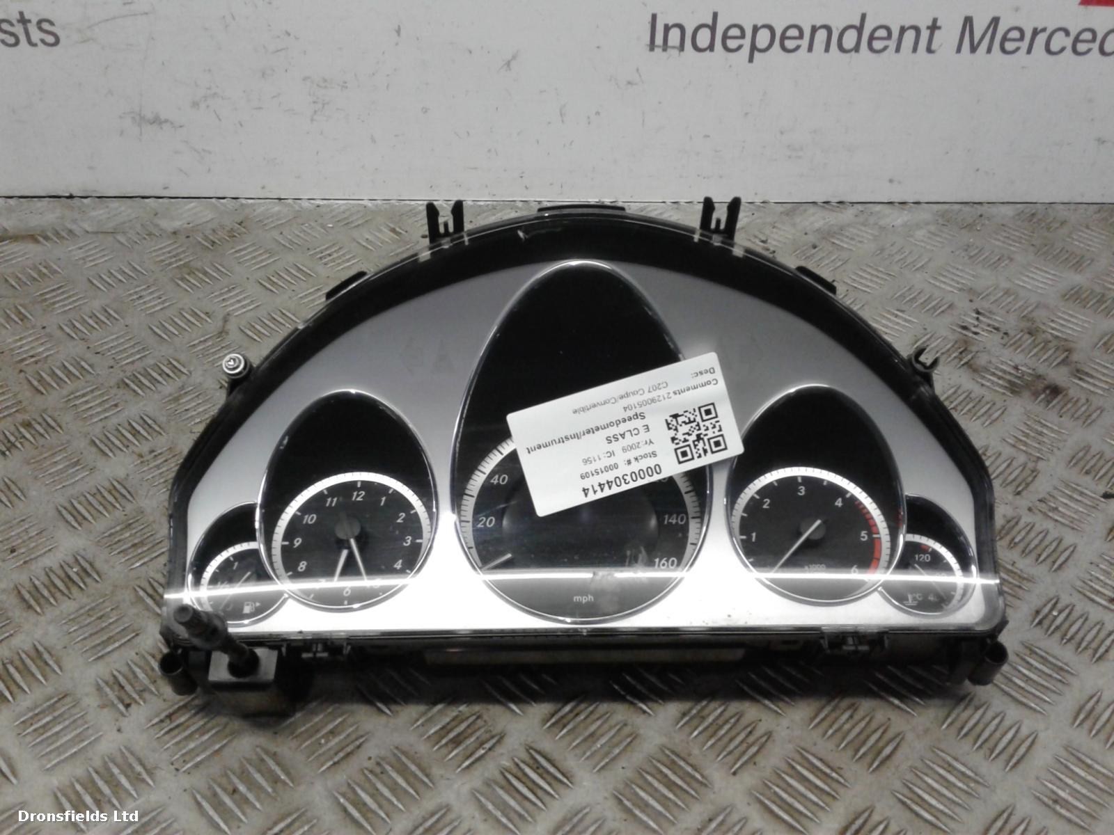 View Auto part Speedometer Mercedes E Class 2009