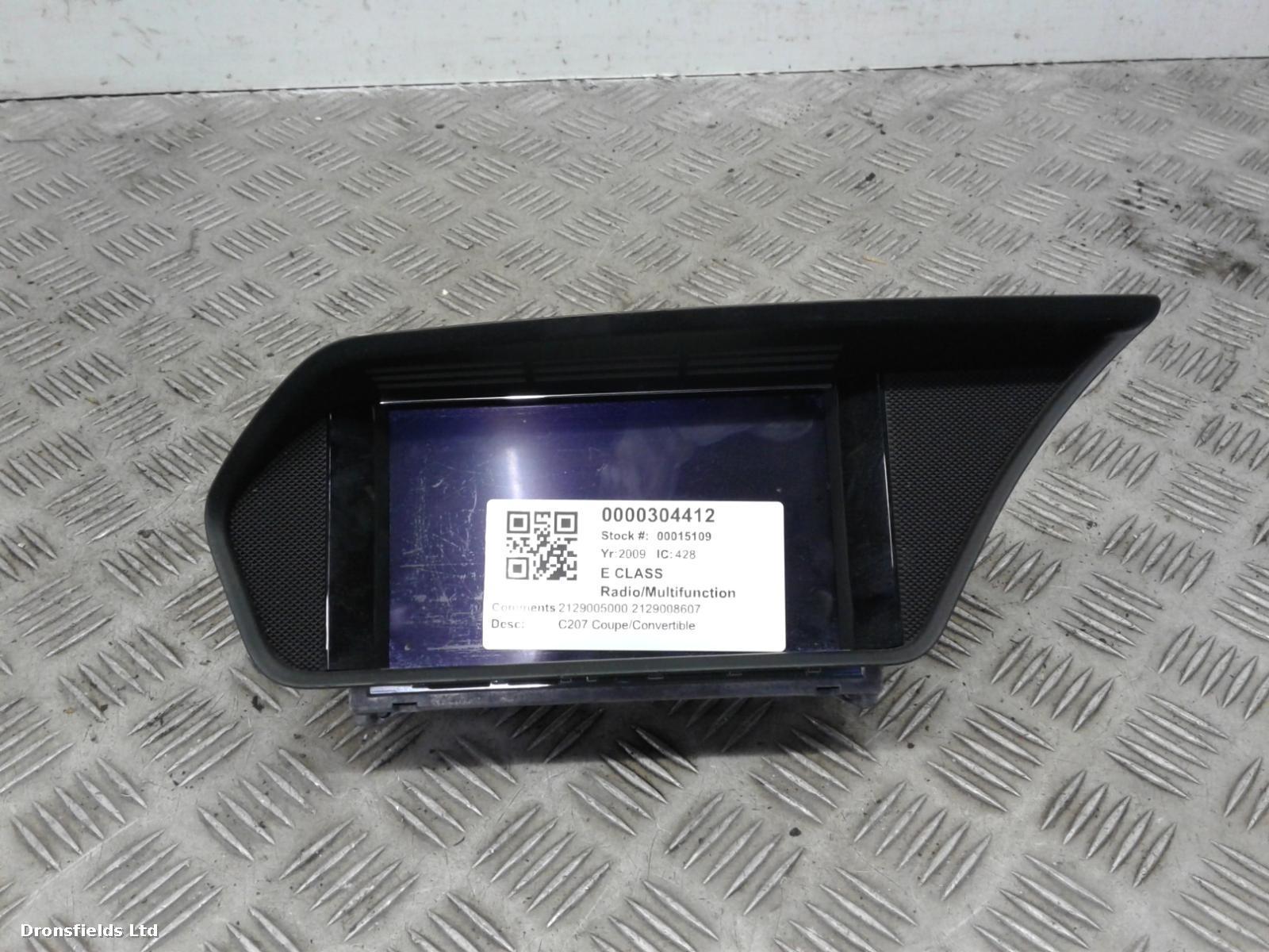 View Auto part Radio Display Mercedes E Class 2009