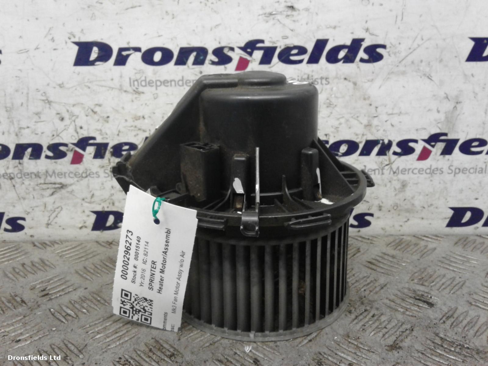 View Auto part Heater Motor/Assembly Mercedes Sprinter 2016