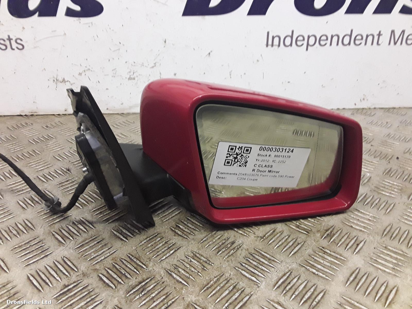 View Auto part R Door Mirror Mercedes C Class 2012