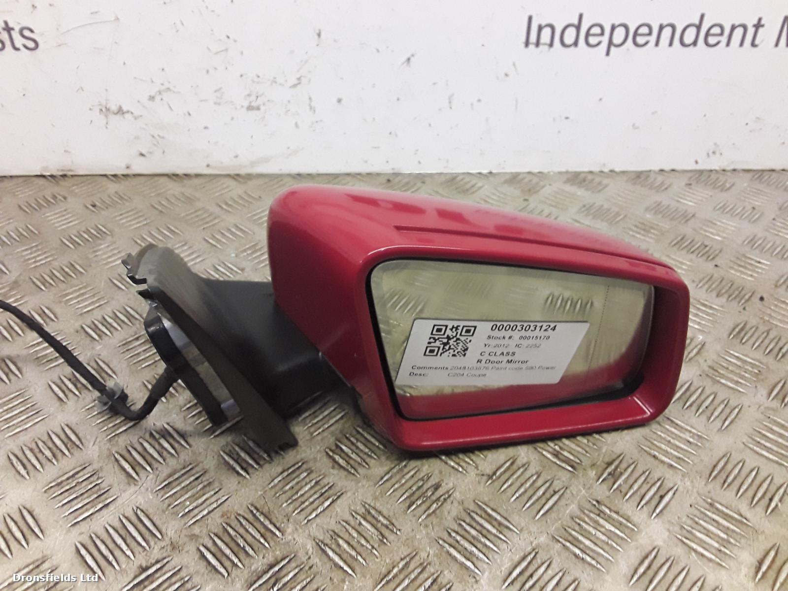 View Auto part R Door Mirror Mercedes C Class 2012