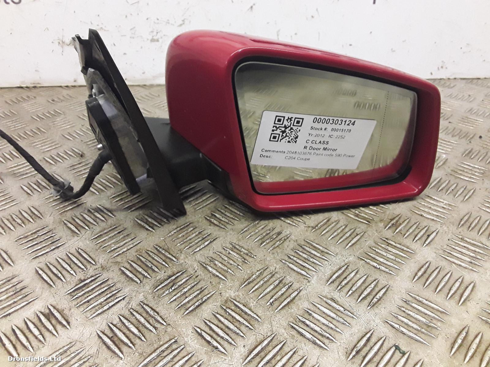 View Auto part R Door Mirror Mercedes C Class 2012