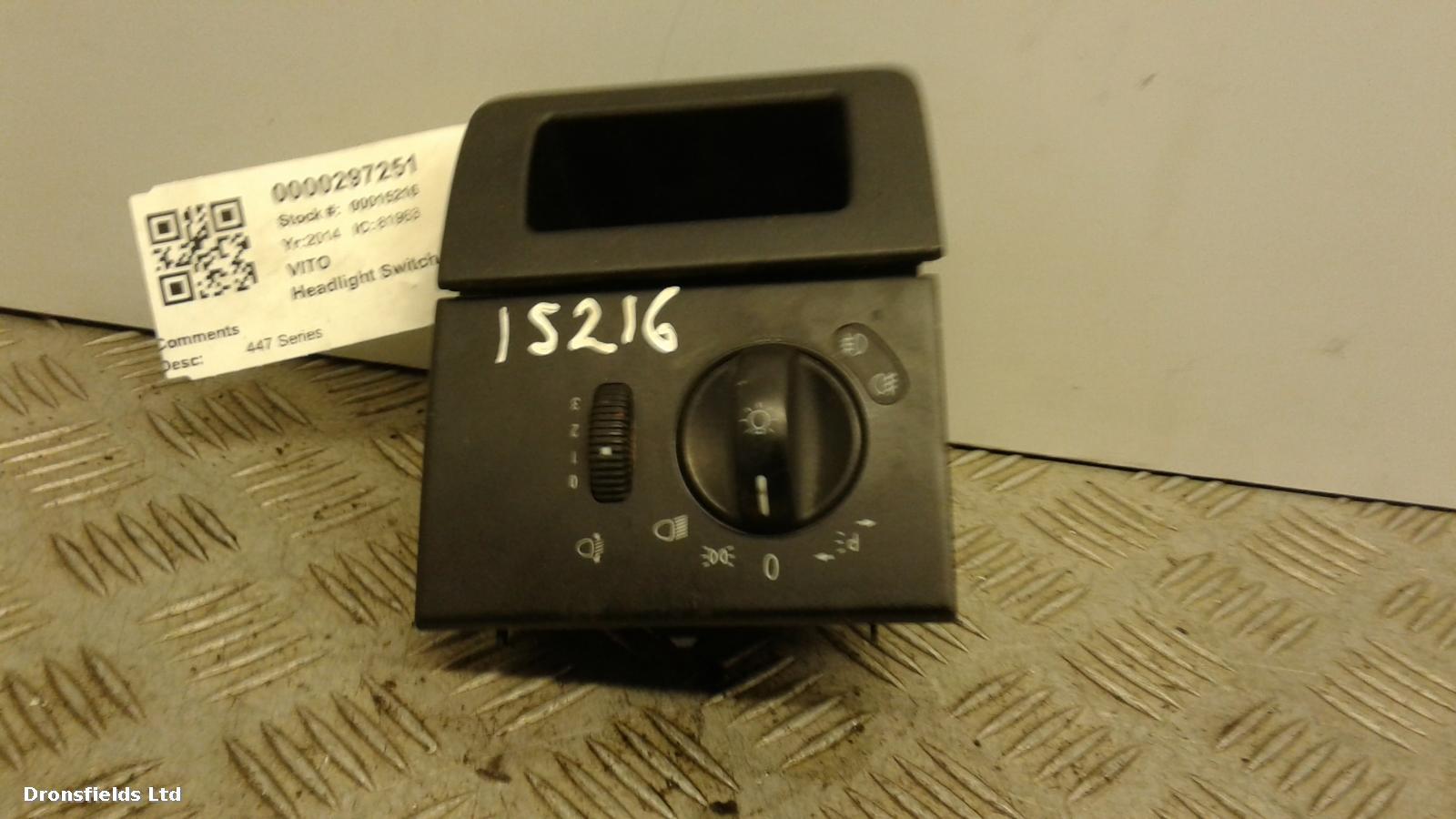 View Auto part Headlight Switch Mercedes Vito 2014
