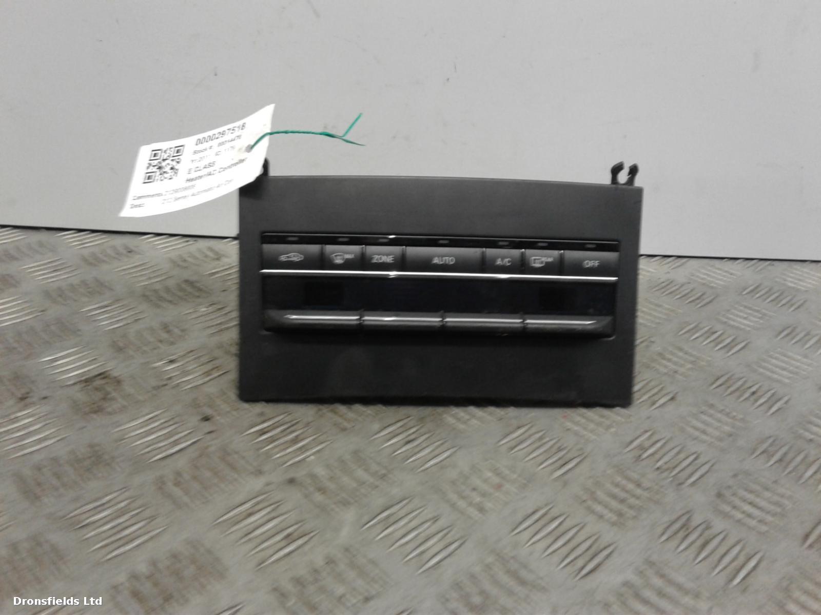 View Auto part Heater/AC Controller Mercedes E Class 2011