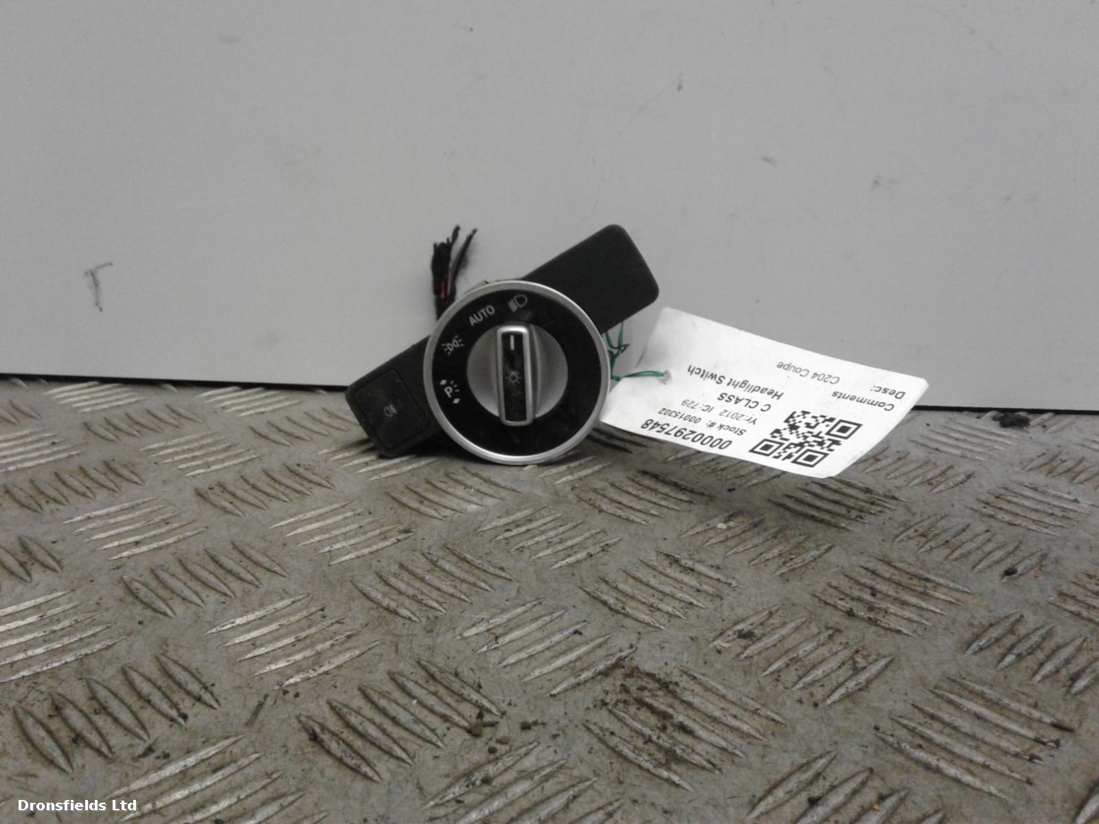 View Auto part Headlight Switch Mercedes C Class 2012