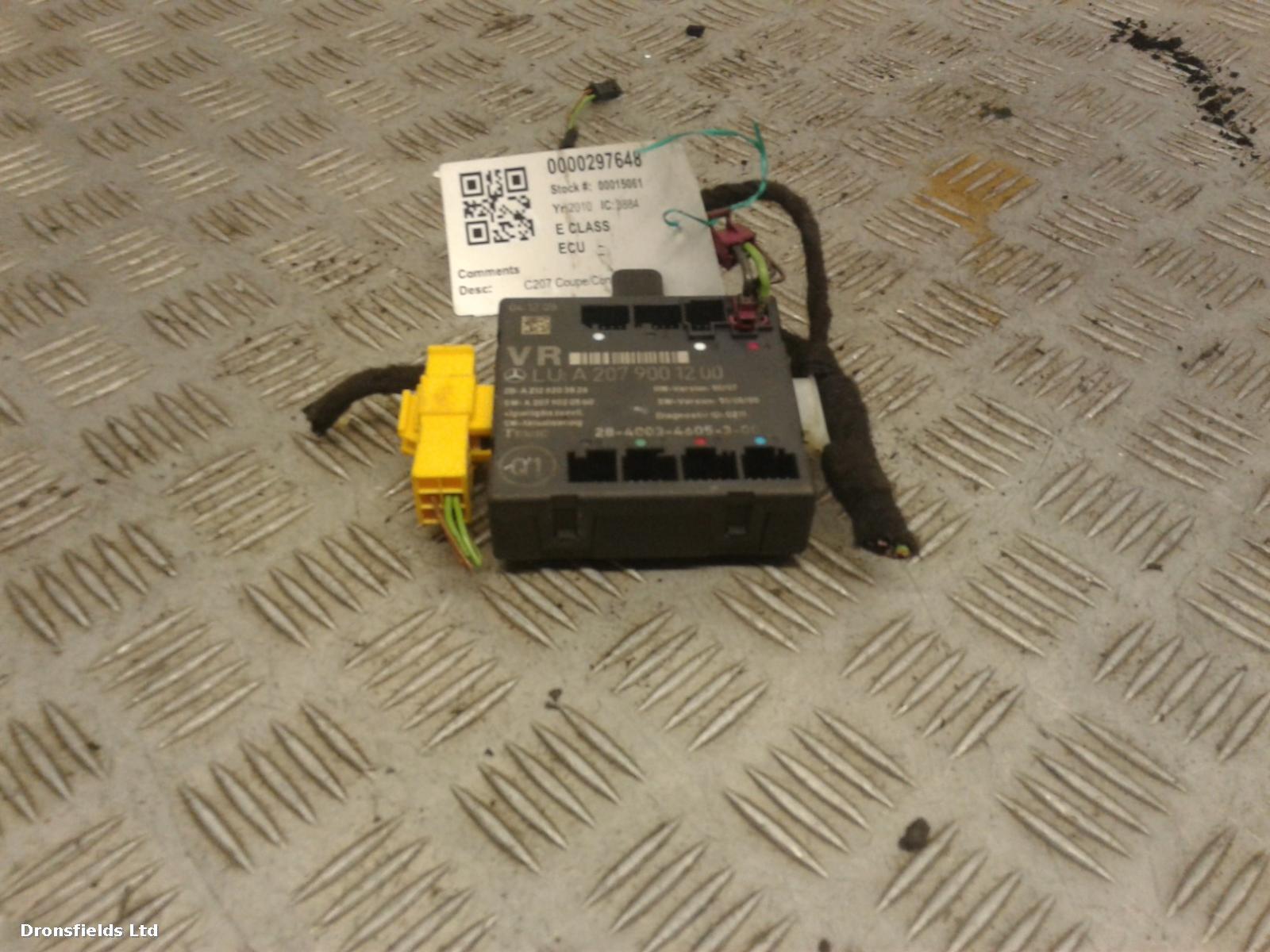View Auto part ECU Mercedes E Class 2010