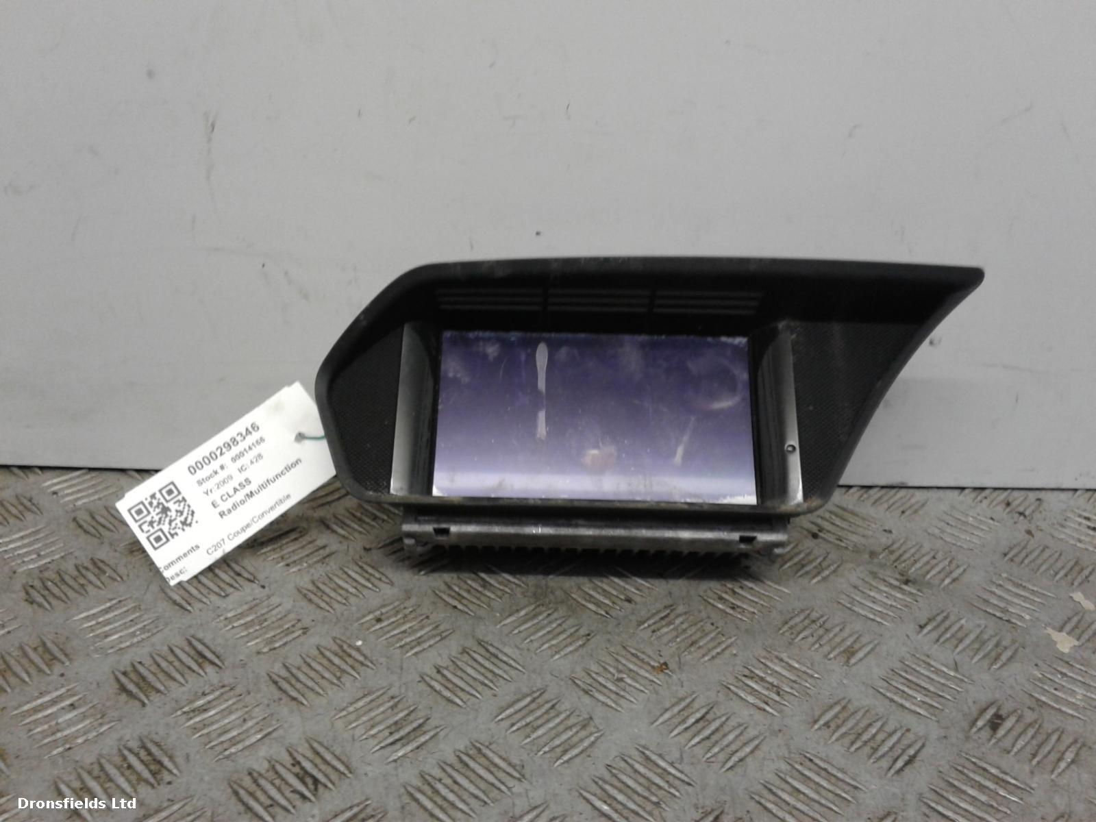 View Auto part Radio Display Mercedes E Class 2009