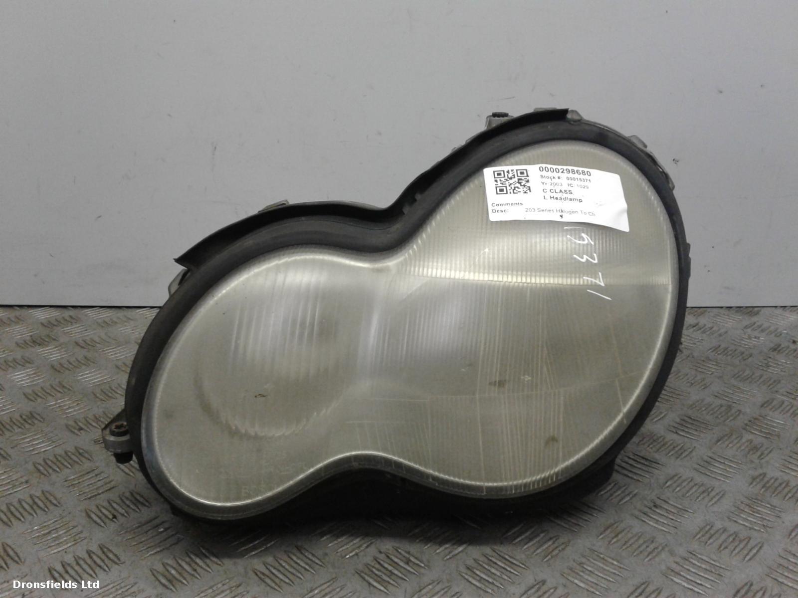 View Auto part L Headlamp Mercedes C Class 2003
