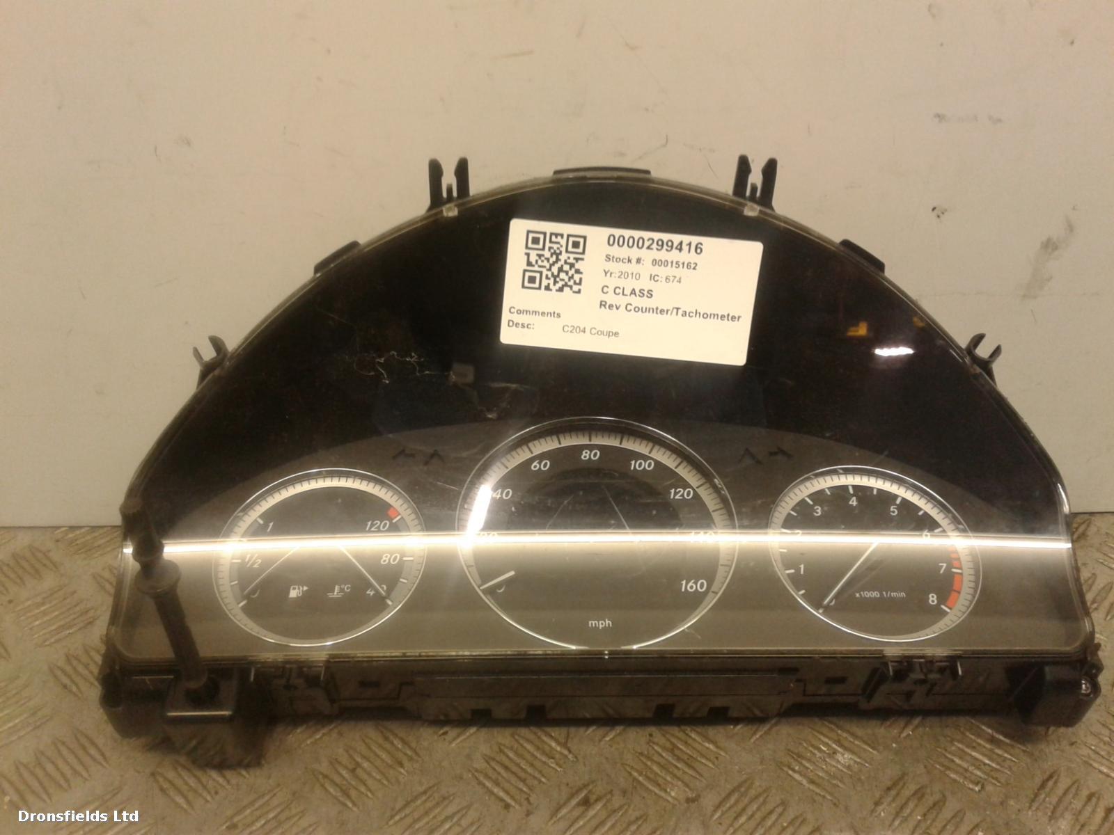 View Auto part Tachometer Mercedes C Class 2010