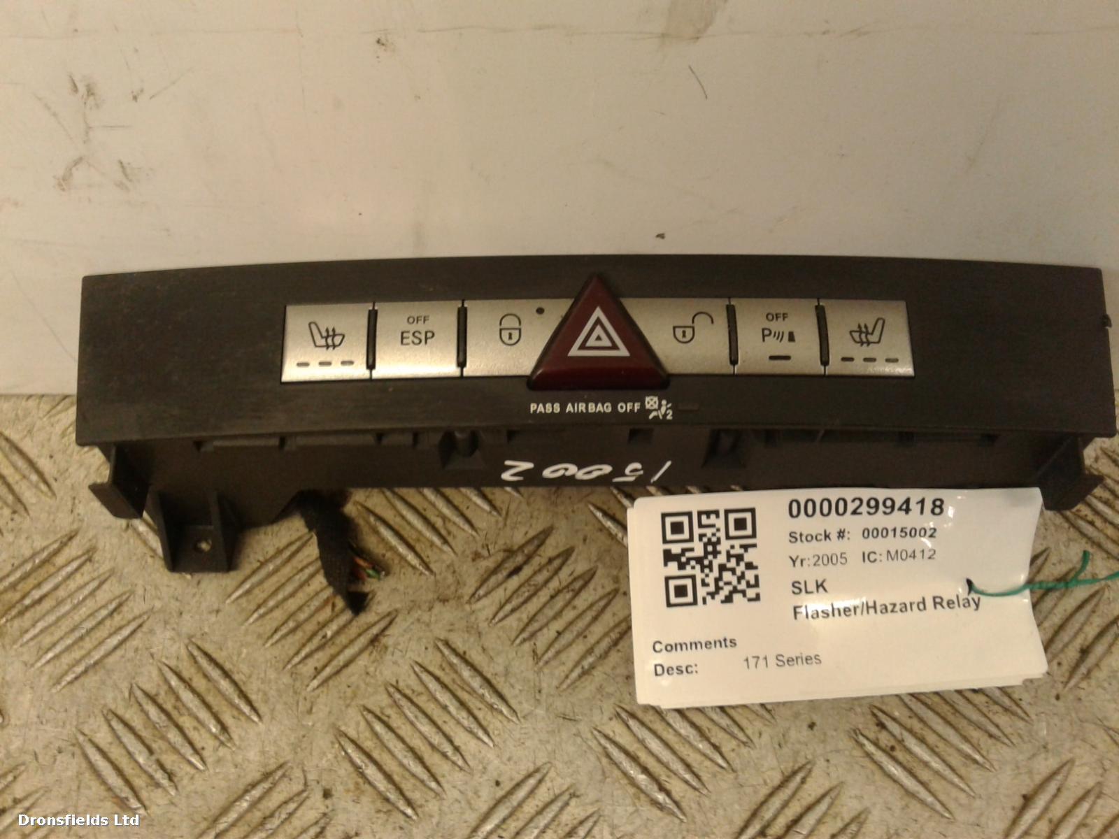 View Auto part Flasher/Hazard Relay Mercedes Slk 2005
