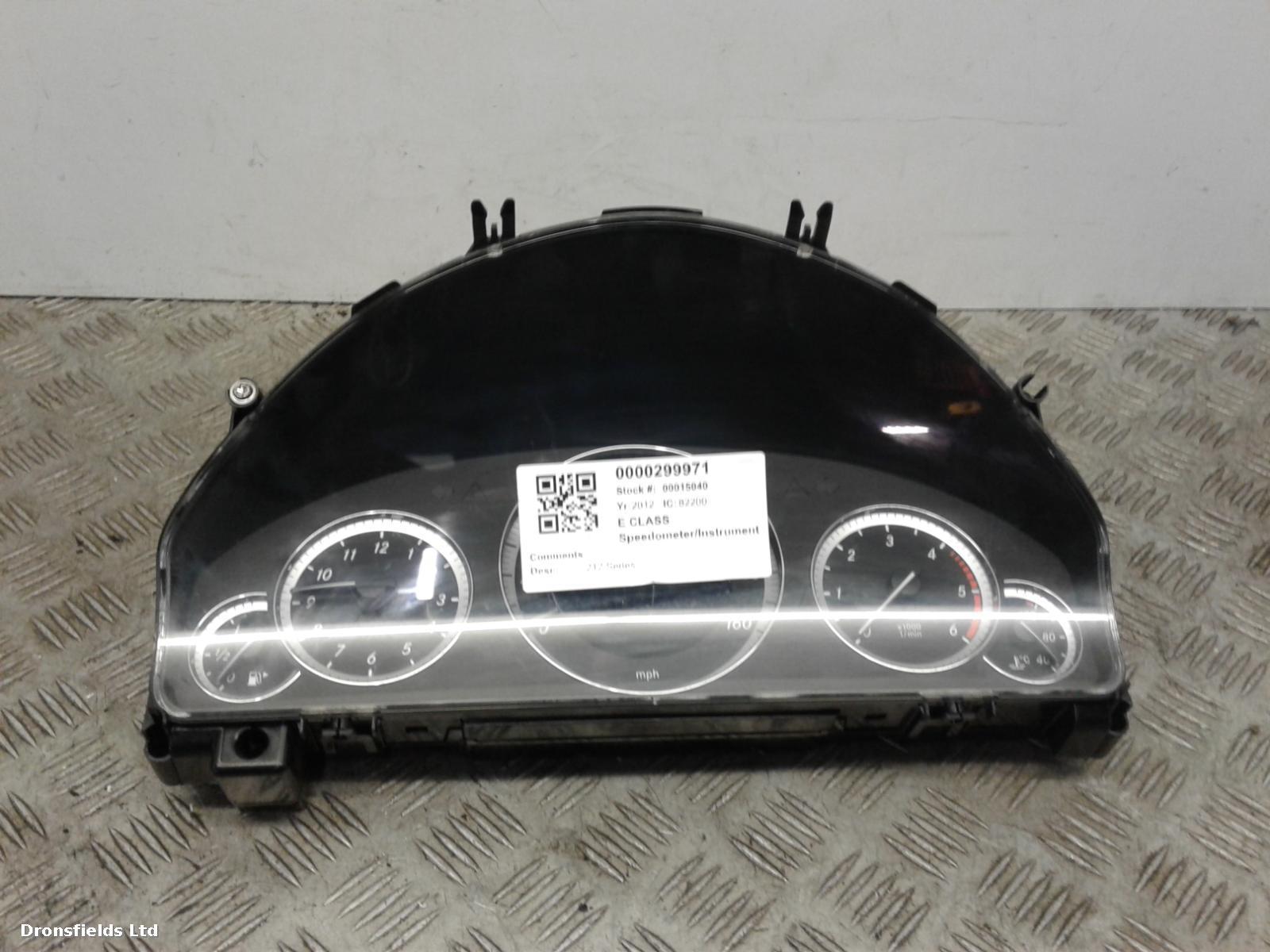 View Auto part Speedometer Mercedes E Class 2012