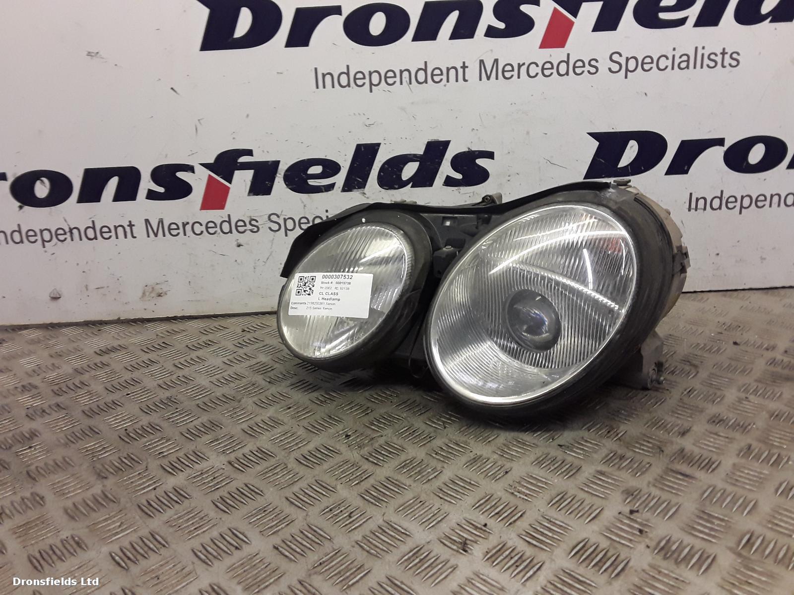 View Auto part L Headlamp Mercedes Cl Class 2002
