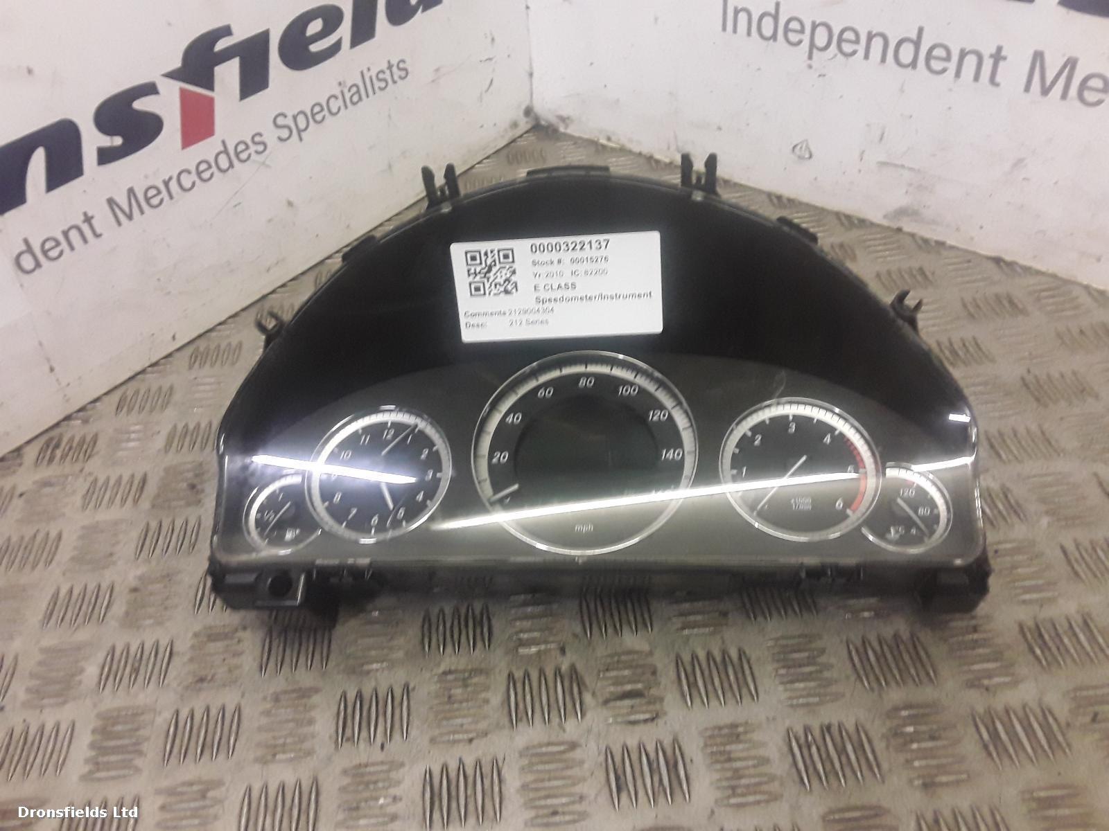View Auto part Speedometer Mercedes E Class 2010