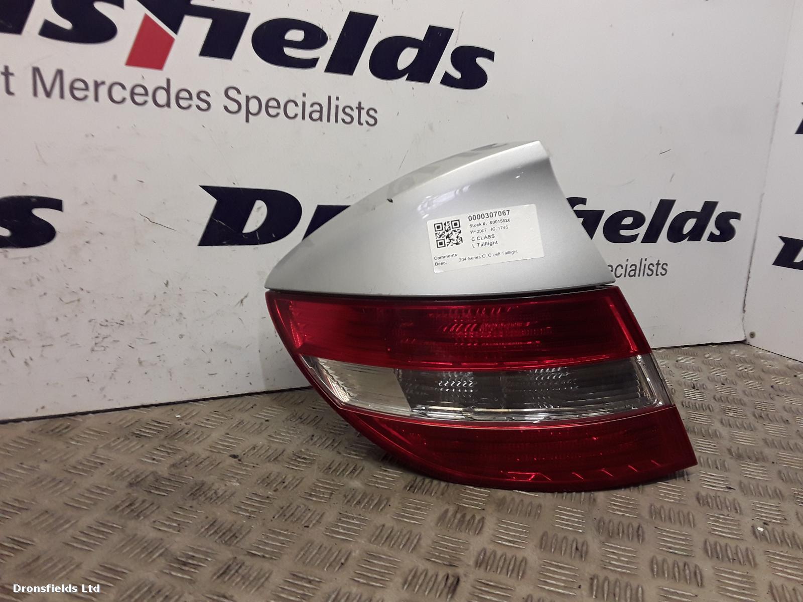 View Auto part L Taillight Mercedes C Class 2007