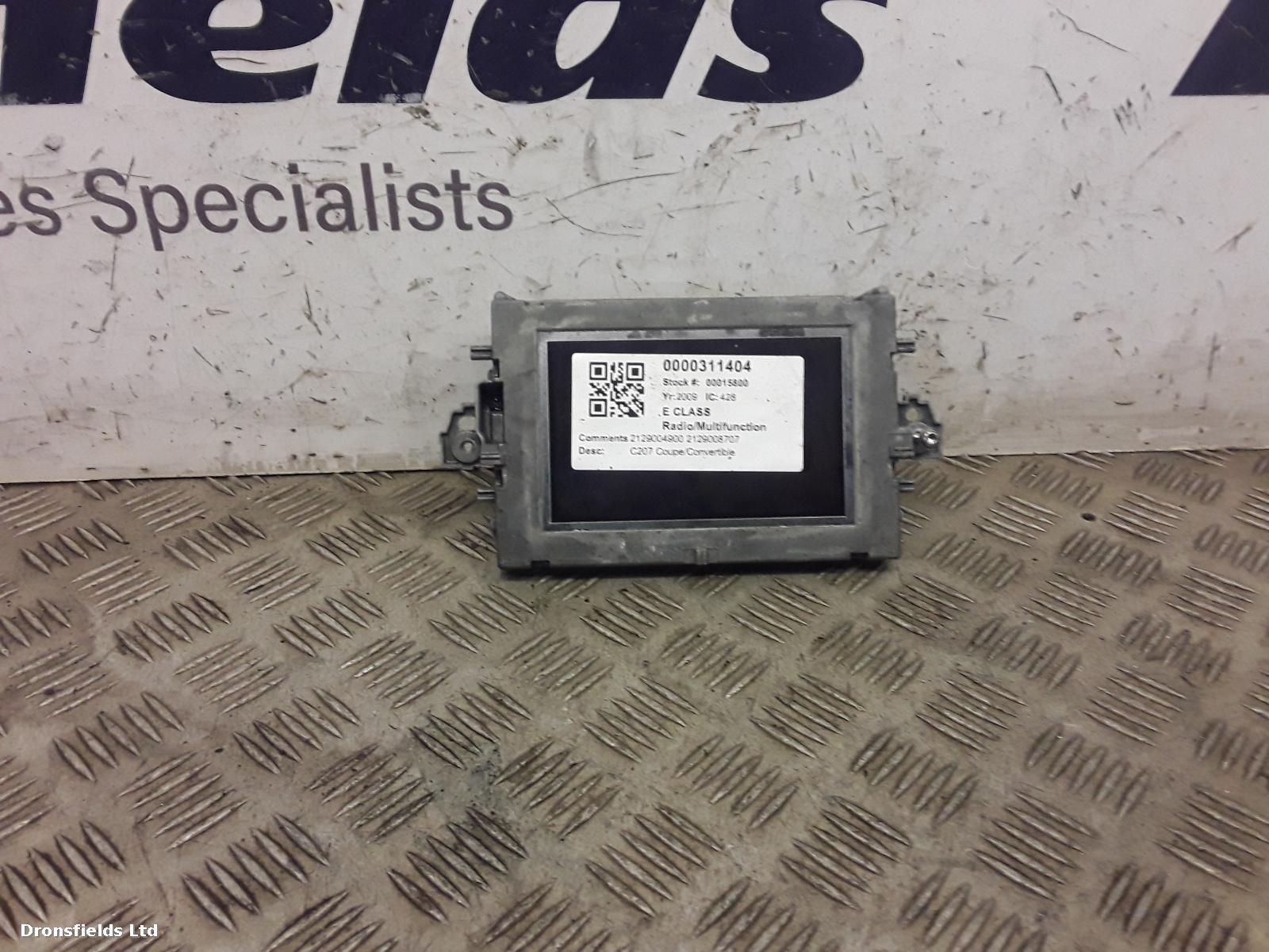View Auto part Radio Display Mercedes E Class 2009