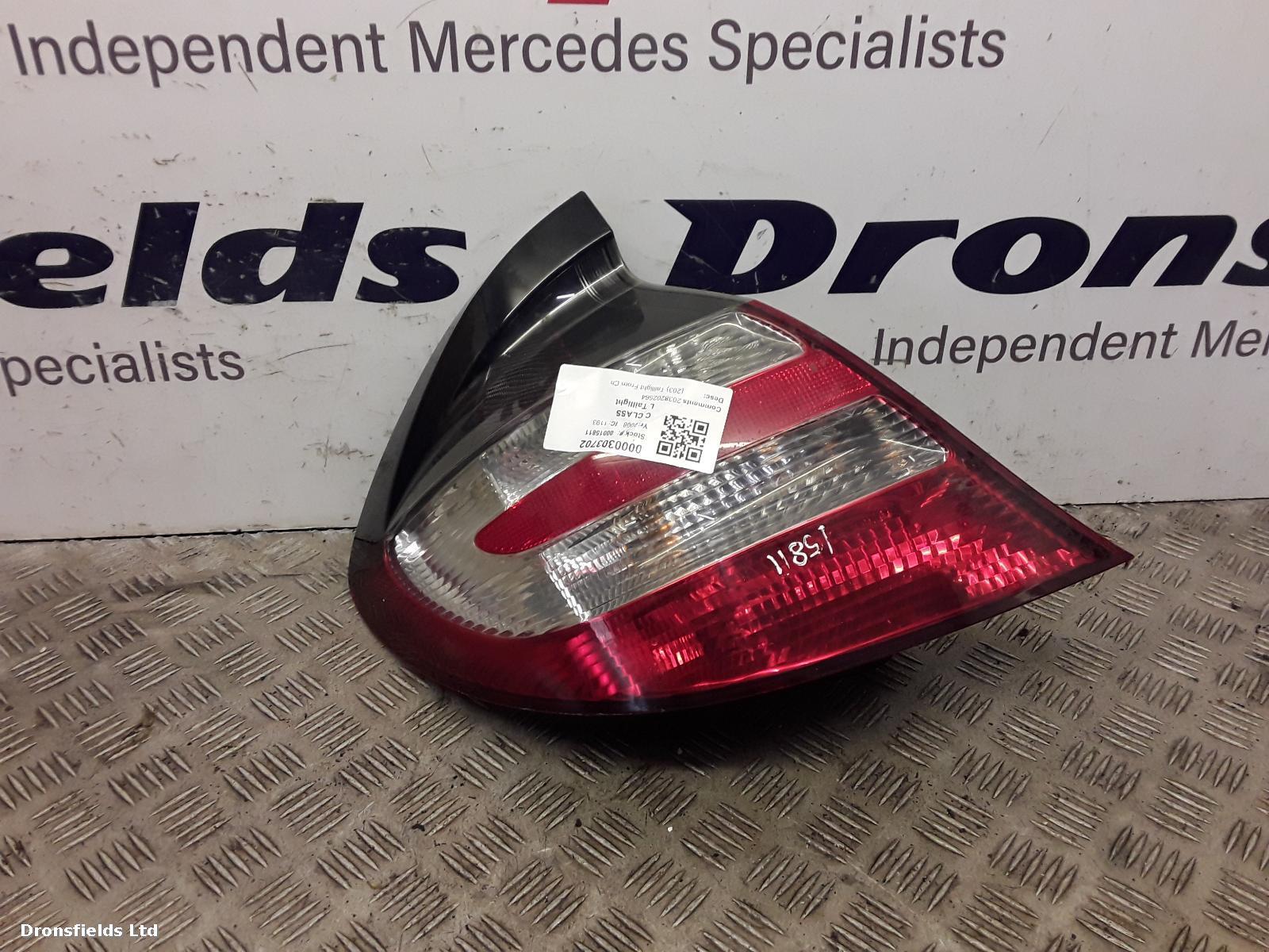 View Auto part L Taillight Mercedes C Class 2008