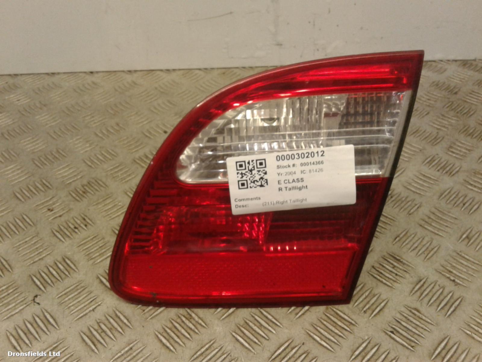 View Auto part R Taillight Mercedes E Class 2004
