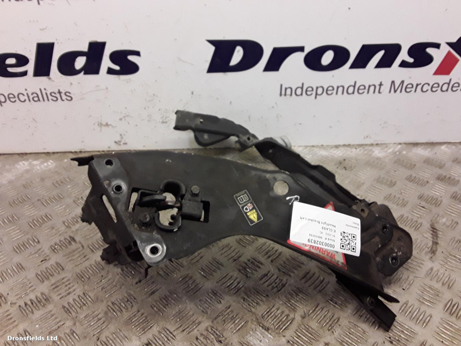 View Auto part Headlight Bracket Left Mercedes E Class 2006