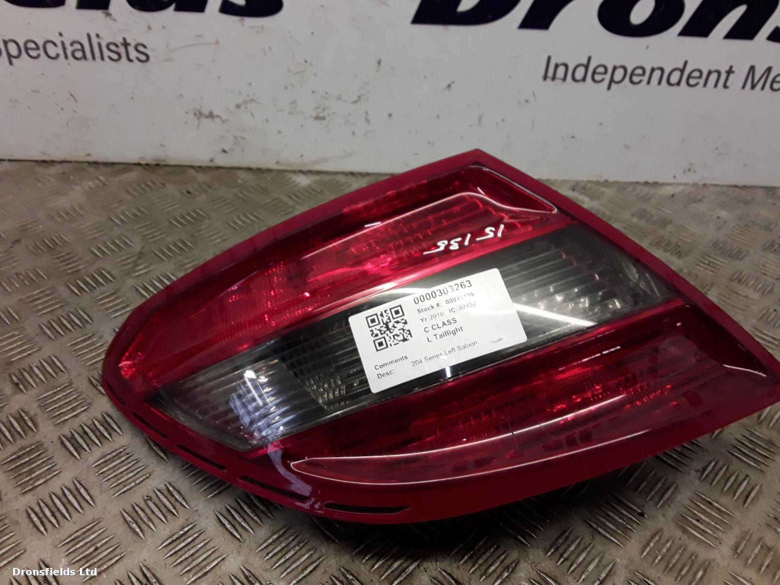 View Auto part L Taillight Mercedes C Class 2010