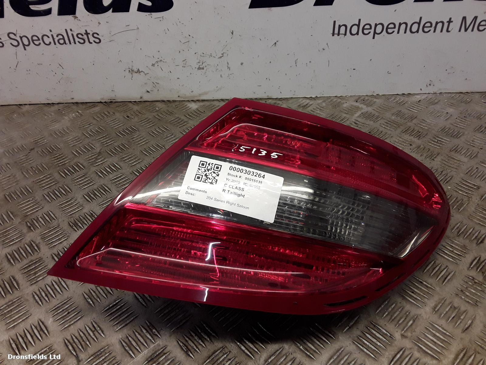 View Auto part R Taillight Mercedes C Class 2010