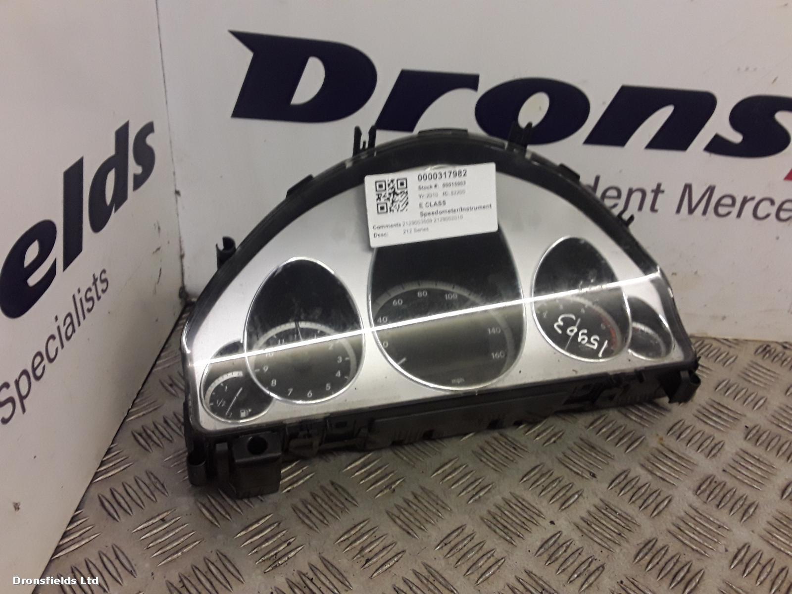 View Auto part Speedometer Mercedes E Class 2010