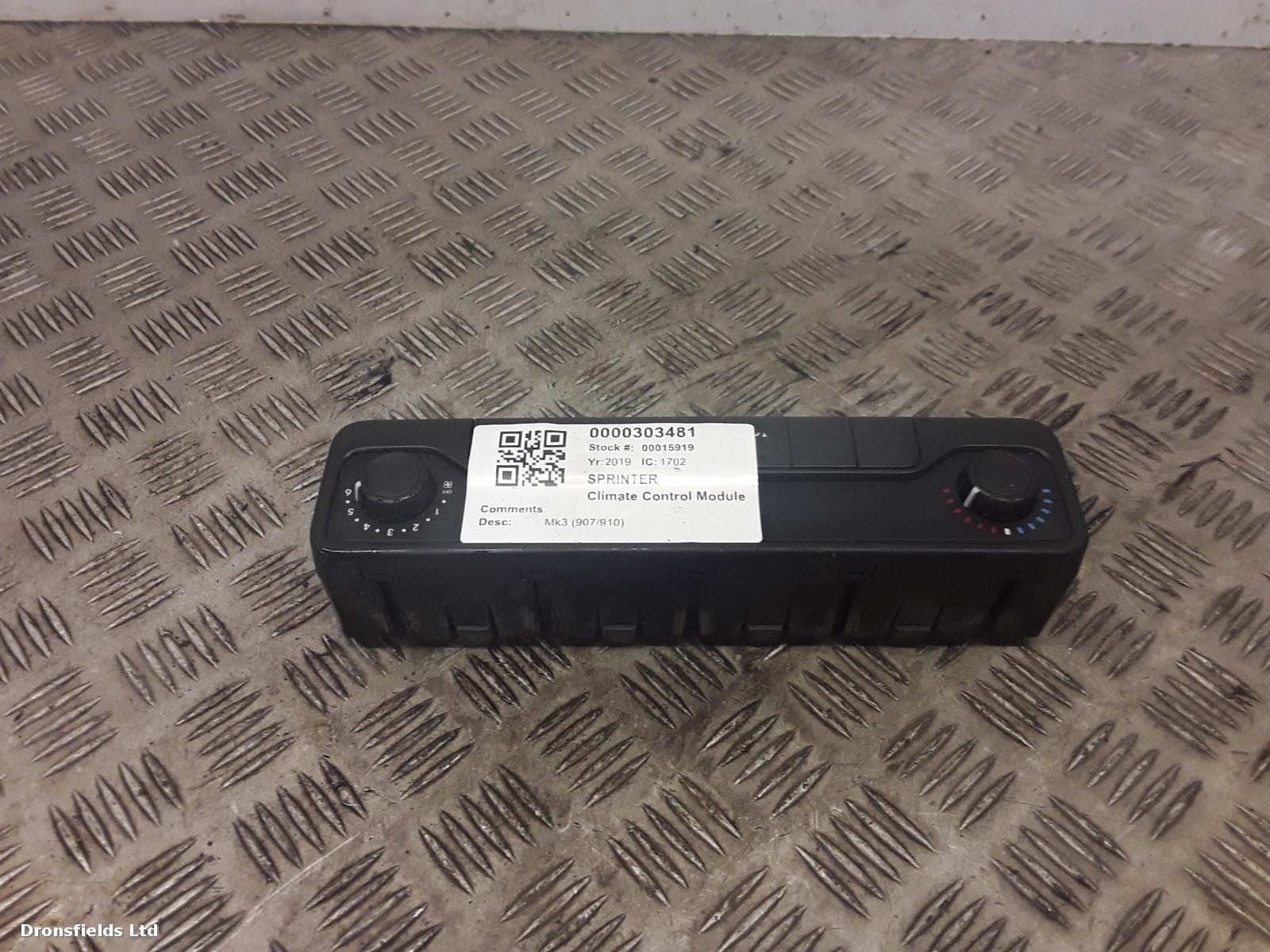 View Auto part Climate Control Module Mercedes Sprinter 2019